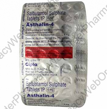 Asthalin 4 (Salbutamol) - 4mg (45 Tablets) p2