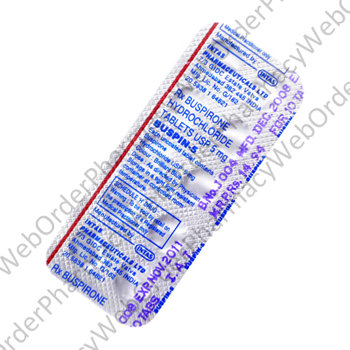 Buspin (Buspirone Hydrochloride) - 5mg (10 Tablets) P3