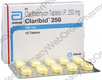 Claribid (Clarithromycin) - 250mg (10 Tablets)