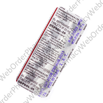 Depsol (Imipramine Hydrochloride) - 25mg (10 Tablets) P3