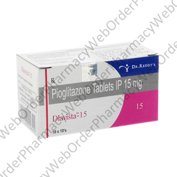 Diavista (Pioglitazone Hydrochloride) - 15mg (10 Tablets) P1