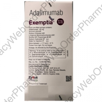 Exemptia (Adalimumab Injection) 40 mg /0.8 ml p2
