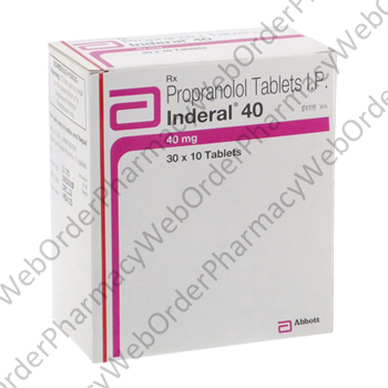 Inderal (Propranolol) - 40mg (10 Tablets) P1