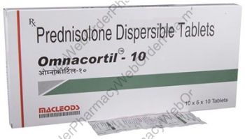 Omnacortil - 10 (Prednisolone) - 10mg (10 Tablets) p12