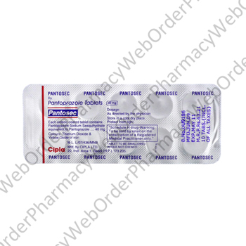 Pantosec (Pantoprazole) - 40mg (10 Tablets) P3