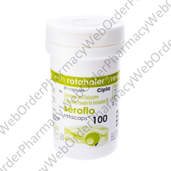 Seroflo (Salmeterol/Fluticasone) - 100/50 (30 Rotacaps) + 1 Cipla Rotahaler P2